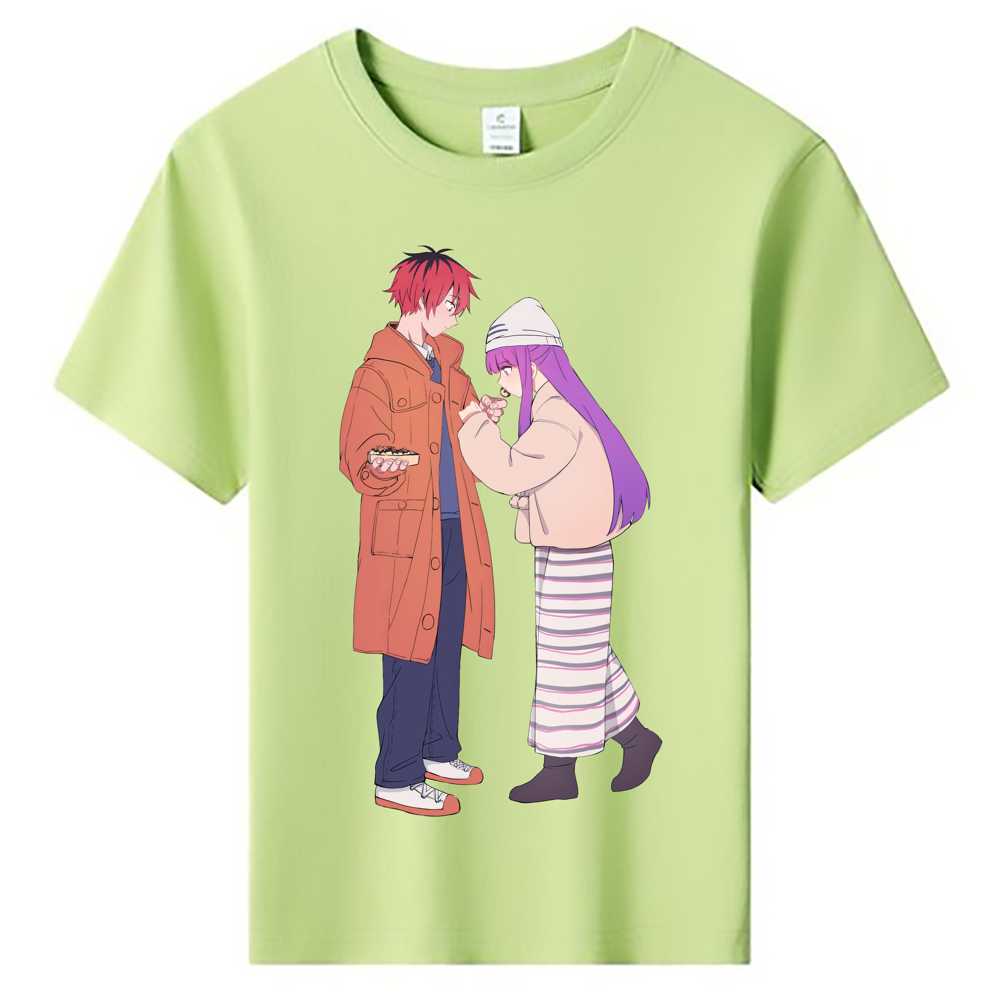 （画像用） 葬送のフリーレン Frieren 綿100％キッズTシャツ（フロントプリント）